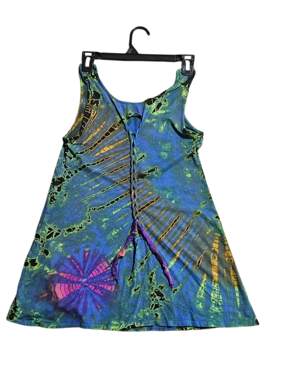 ​🌟 Tie-Dye Braided-Back Tunic / Mini Dress 🌟